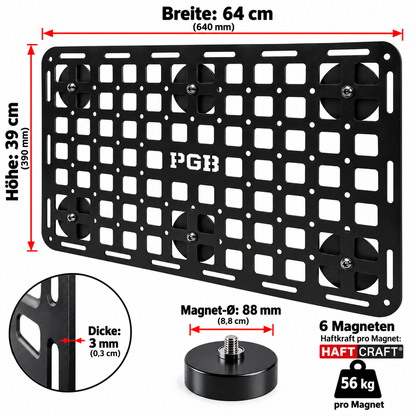 Magnetisches MOLLE Toolboard 64 × 39 cm – Werkzeughalter
