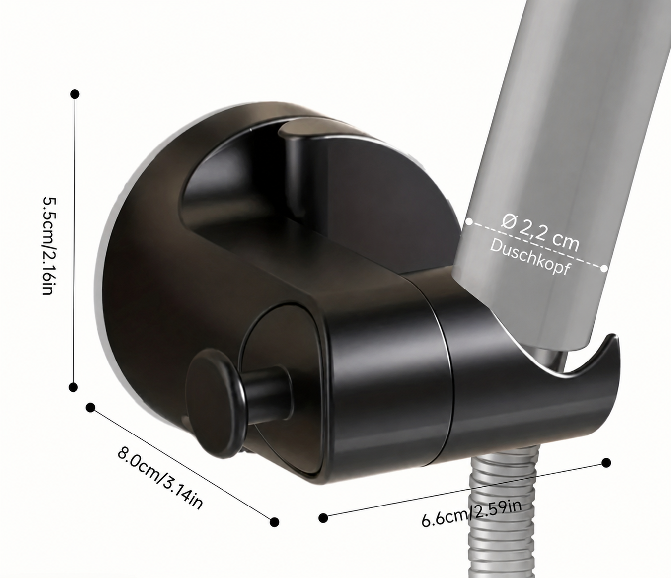 Duschkopfhalter mit Magnet