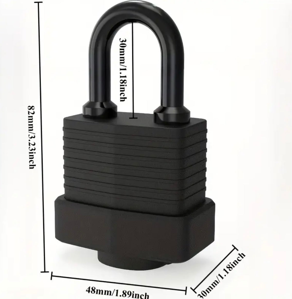 Gummiertes Hochsicherheits-Vorhängeschloss für Offroad, Camping & Outdoor