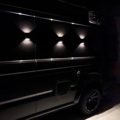 LED Solar Wandleuchte mit magnetischer Halterung