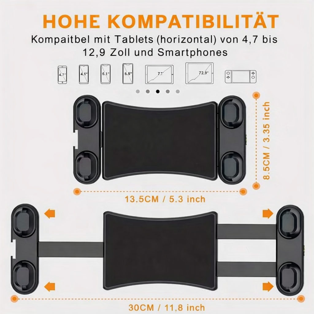 Tablet- & Smartphone-Halter mit magnetischer Befestigung – 88 mm