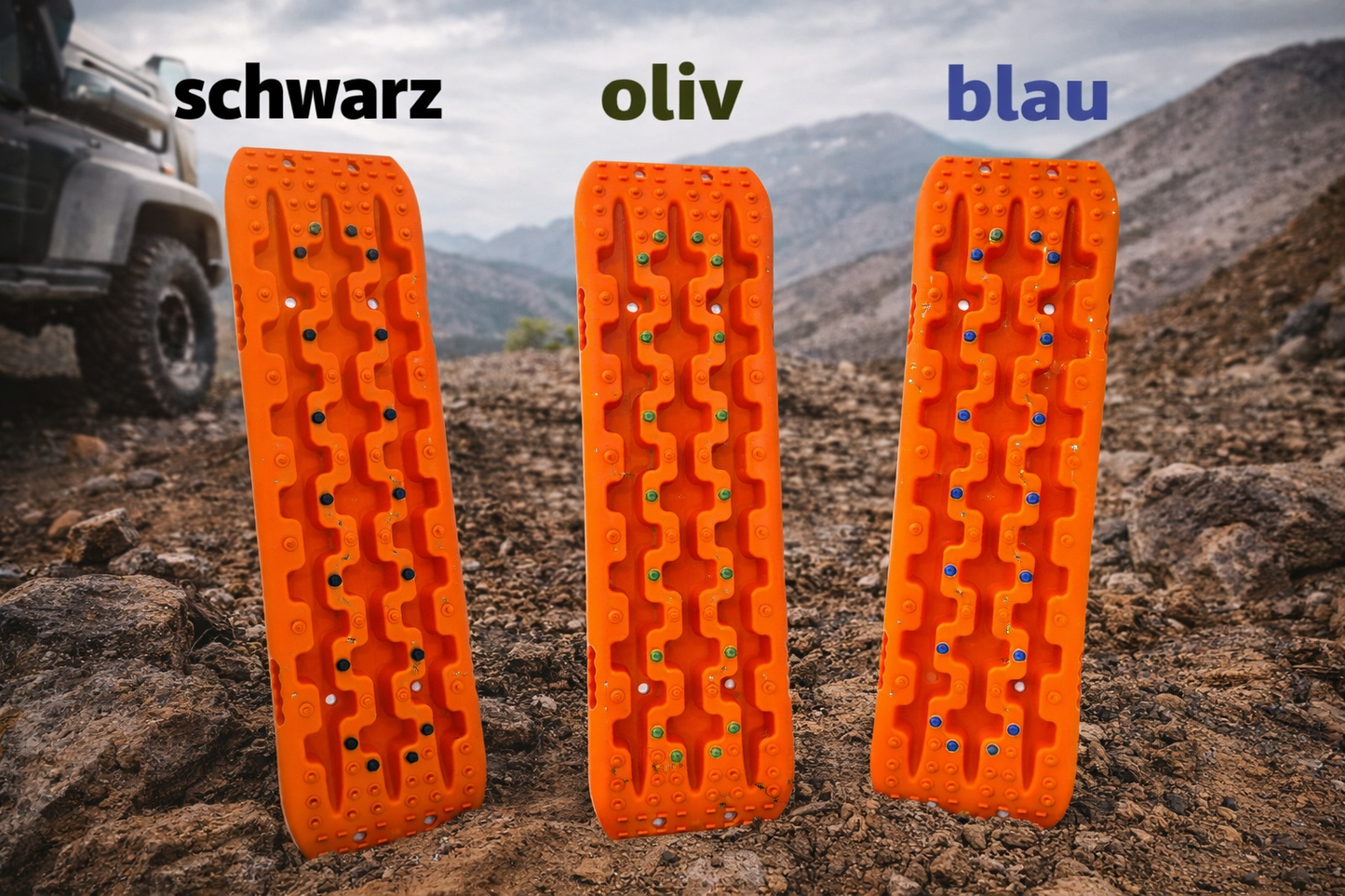 2er Set farbige Sandboards Orange mit Magnet Halter