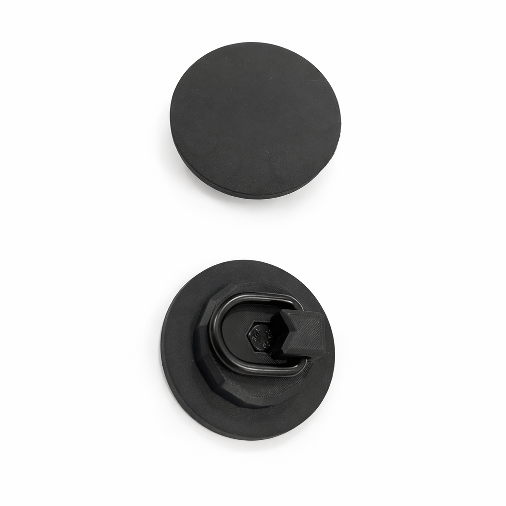 Gummierte Magnete mit Öse