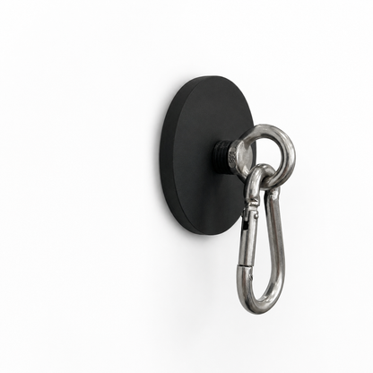 Magnetische Halter mit Ösenschraube und Karabiner – 88 mm