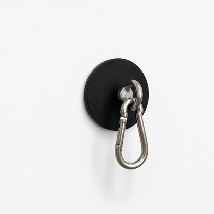 Magnetische Halter mit Ösenschraube und Karabiner – 88 mm