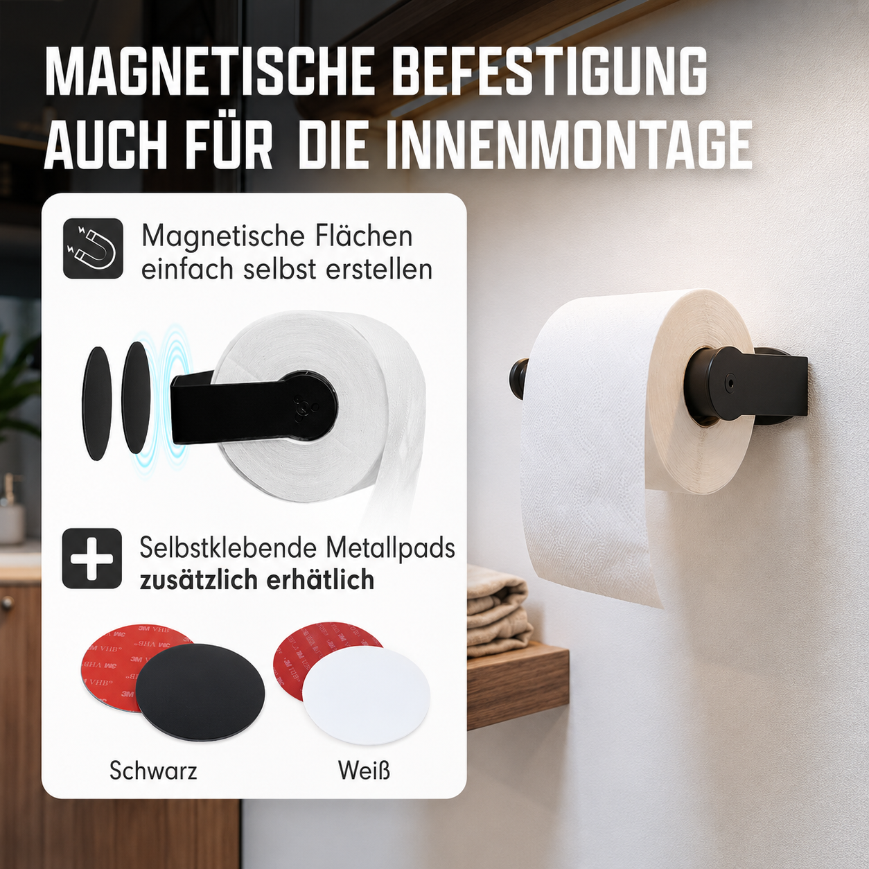 Magnetischer Toilettenpapierhalter
