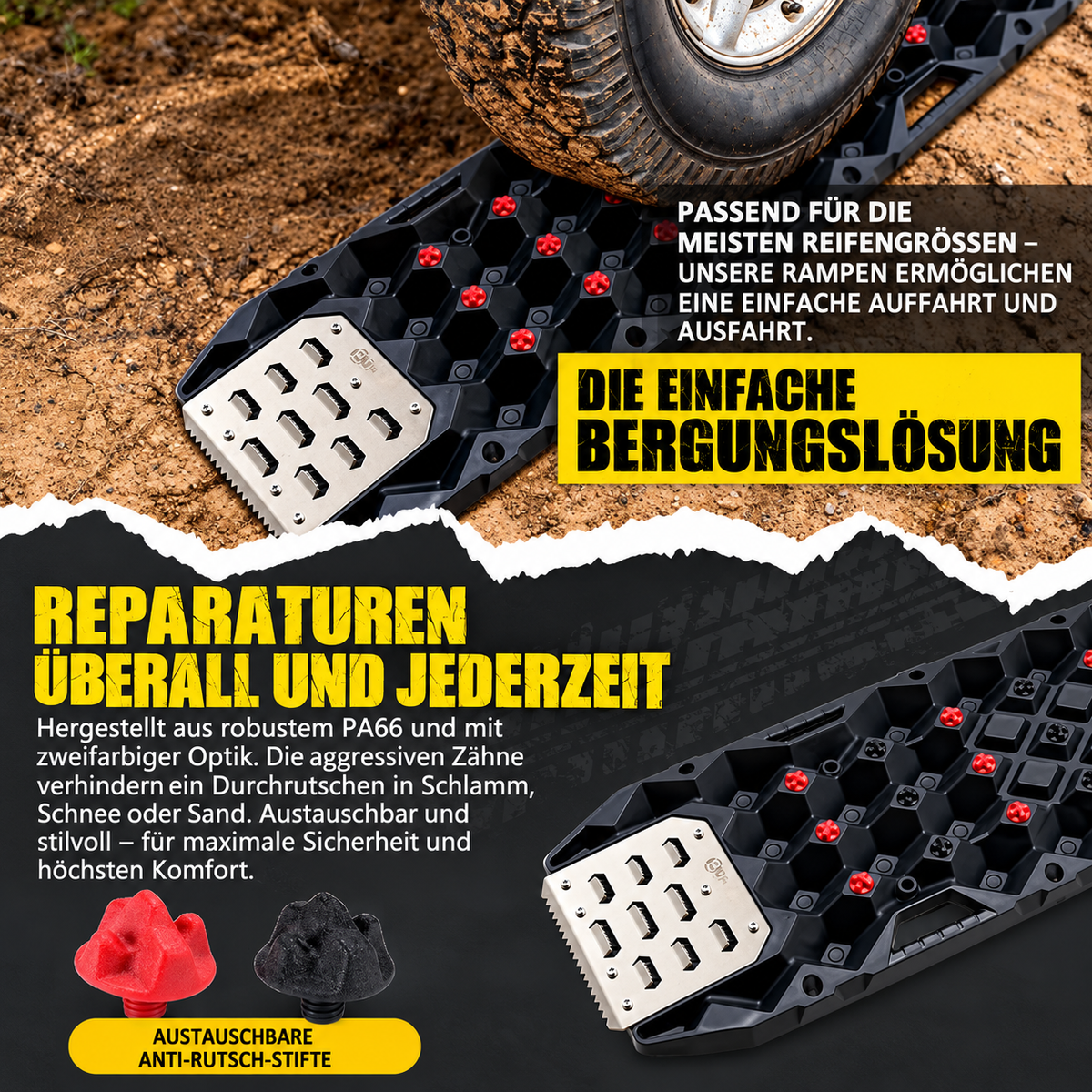 Sandboards 2er Set Professional 4x4 Original Bunker indust