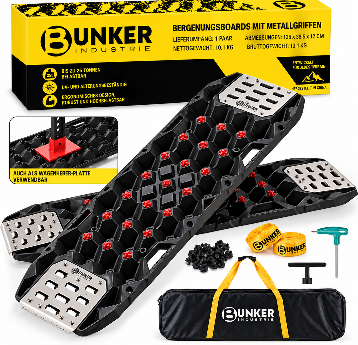 Sandboards 2er Set Professional 4x4 Original Bunker indust