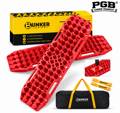 Sandboards 2er Set Rot mit magnetische Halterung  Original Bunker indust
